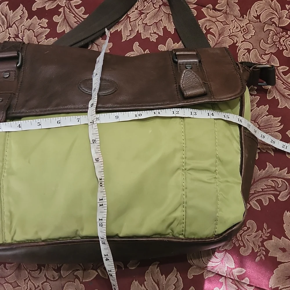 Fossil Leather/Nylon Messenger Bag - Picture 11 of 17